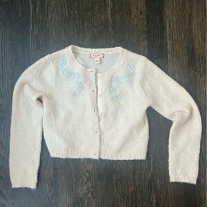 Ruby and bloom girls cardigan blush pink with embroidery - size 4 - excellent
